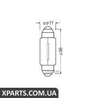 Лампа розжарювання C10W 12V 10W OSRAM 6461