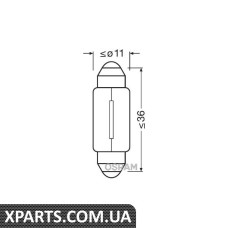 Лампа розжарювання C10W 12V 10W OSRAM 6461