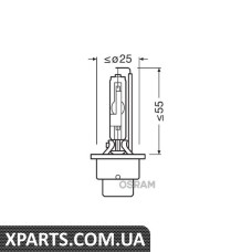 Лампа ксенонова D2R XENARC ORIGINAL 85В 35Вт P32d-3 4100K OSRAM 66250