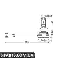 К-кт автоламп LEDriving H4 14W 12V/24V P43T FS2 OSRAM 9726CW