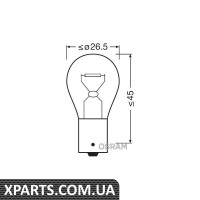 Лампа PY21W 12В 21Вт OSRAM 7507