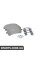 Комплект задніх гальмівних колодок Mercedes Benz 0004203700