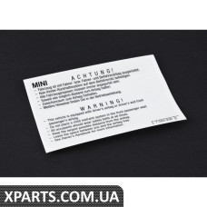 ІНСТРУКЦІЯ ПОВІДОМЛЕННЯ, AIRBAG BMW 71217063938