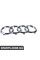 Чорний Audi Rings Badge - Пара VAG ZAW098010CDSP