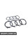 Чорний Audi Rings Badge - Пара VAG ZAW098010BDSP