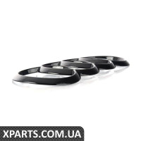 Чорний Audi Rings Badge - Пара VAG ZAW098010NDSP