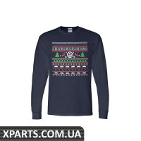 Потворна різдвяна футболка з довгим рукавом - 2X VAG DRG003858NVY2X
