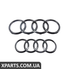 Чорний Audi Rings Badge - Пара VAG ZAW098010DDSP