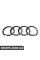 Чорний Audi Rings Badge - Пара VAG ZAW098010EDSP
