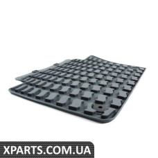 Задние всепогодные резиновые коврики серого цвета VAG 4L0061511528