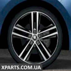 Легкосплавний диск Fabia III / Rapid R17 RAY black gloss VAG 5JA071497JX2