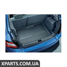 Двусторонний коврик багажника Fabia III (резина/текстиль) VAG 6V6061163