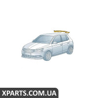 Спойлер кришки багажника Fabia III VAG 6V6071644