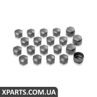Комплект ковпачків колісних болтів/секретних болтів, сірий матовий VAG 1Z0071215AZ37