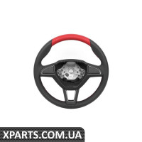 Три-спицеве ​​червоне спортивне кермо VAG 5JA064241