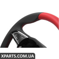 Три-спицеве ​​червоне спортивне рульове колесо, мультифункціональне (аудіо) VAG 5JA064241A