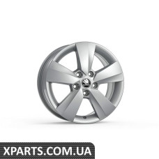 Легкосплавний диск Octavia A7 R16 TUNGA silver VAG 5E0071496J8Z8