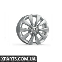 Легкосплавний диск Karoq R16 CASTOR silver VAG 57A0714968Z8