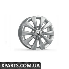 Легкосплавний диск Karoq R16 CASTOR silver VAG 57A0714968Z8