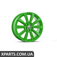 Легкосплавний диск Fabia III/Rapid R17 SAVIO green VAG 6V0071497A8CS
