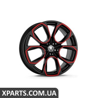 Легкосплавний диск Kodiaq R20 XTREME black/red VAG 565071490EQXJ