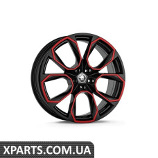 Легкосплавний диск Kodiaq R20 XTREME black/red VAG 565071490EQXJ