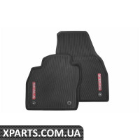 Гумові килимки салону Scala к-т 2шт. передні (black&red) VAG 657061502B