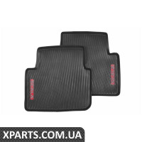 Резиновые коврики салона Scala к-т 2шт. задние (black&red) VAG 657061512A