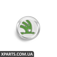 Skoda зелений VAG 51342 значок на одяг.