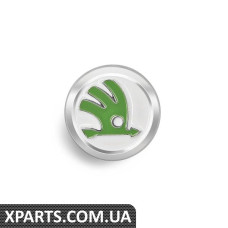 Skoda зелений VAG 51342 значок на одяг.