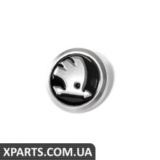 Skoda чорний VAG 51343 значок на одяг.