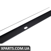 Нижнє ущільнення переднього скла з накладкою - матовий алюмінієвий - зліва VAG 8E0853283H