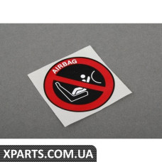 Етикетка бокової подушки безпеки пасажира BMW 71212122545