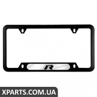 Рамка номерного знака (R, Чорний Powdercoat) VAG 5K0071801D
