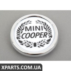 MINI Laurel Grille Badge - Білий / Чорний BMW 51142222732