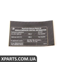ЕТИКЕТ ВИПУСК ЕМІС BMW 71227649774
