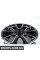 Колесо R132 MINI з піскоструминною обробкою 17" (4x100) Black (Bayswater edition) BMW 36116850504