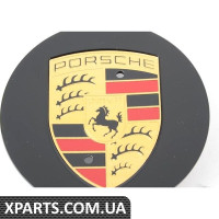 Чорна центральна кепка з кольоровим гербом Porsche 7PP601149E