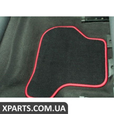 Коврик с ковриком - черный / красный VAG 1KV061370WGK