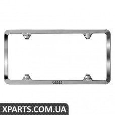 Тонка рамка номерного знаку (Audi Rings, полірована) VAG ZAW071801B