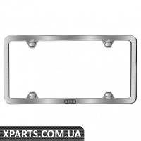 Тонка рамка номерного знака (Audi Rings, Матовий) VAG ZAW071801D
