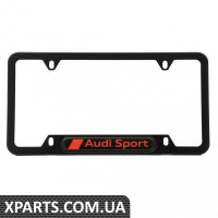 Рамка номерного знака (Audi Sport, Чорний пуховик) VAG ZAW071801SDX9