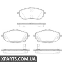 Колодки дискові гальмові, к-кт. ROADHOUSE 2156102