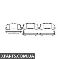 Колодки дискові гальмові, к-кт. ROADHOUSE 221422