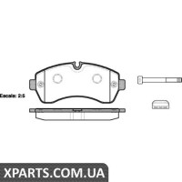 Колодки дискові гальмові, к-кт. ROADHOUSE 2124300