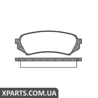 Колодки дискові гальмові, к-кт. ROADHOUSE 270600