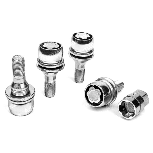 FARAD FLOWERLOCK | Болти замка М12х1.25х17 Пресшайба Обертальне кільце (Peugeot, Citroen) оригінальні диски + запасний ключ під 19