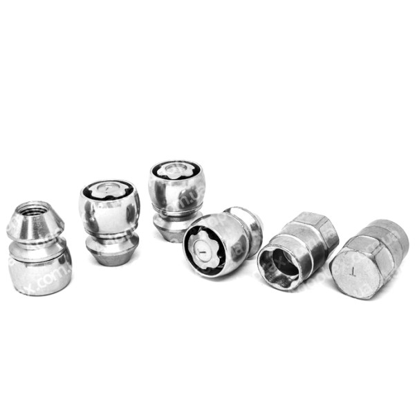 FARAD FLOWERLOCK | Гайки секретки М12x1.25x34 Конус Вращающееся кольцо (Great Wall, Subaru, Suzuki, Niva, Nissan, Infiniti, Matiz) + запасной ключ под 21