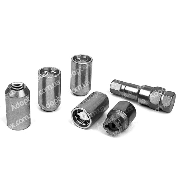 FARAD MICROLOCK | Гайки секретки М12х1.25х36 Конус для узких отверстий в дисках Внутренний ключ 17-19 (Niva, Nissan, Subaru, Suzuki, Infiniti)