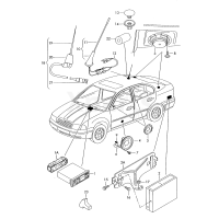 Кронштейн CD-чейнджера VAG 1U0035227B
